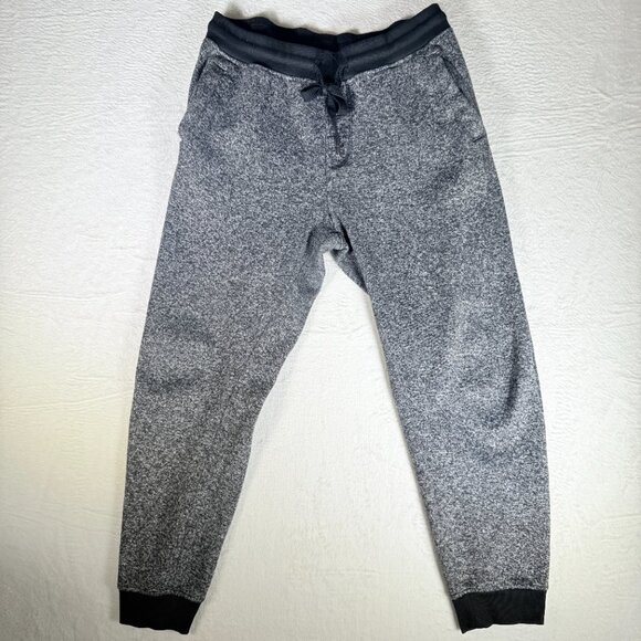 Vtg Southpole Joggers Mens Large Gray Black Sweat Pants Fleece Athleisure Y2K - Picture 1 of 9